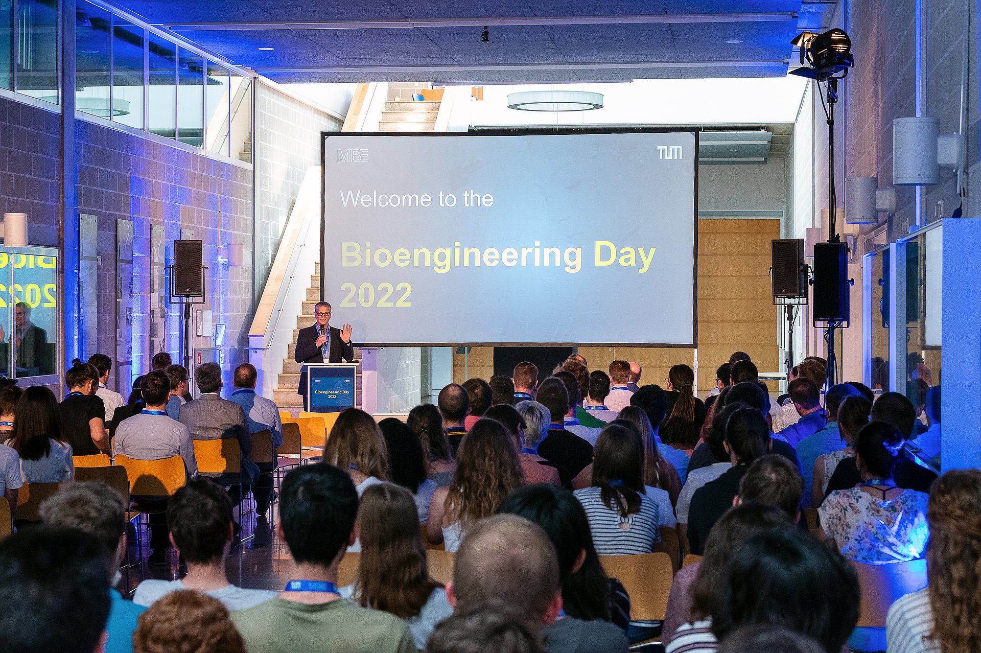 Bioengineering Day am Munich Institute of Biomedical engineering (MIBE) der Technischen Universitaet Muenchen (TUM) am Forschungscampus Garching, am 24.06.2022; Foto: Astrid Eckert / TU Muenchen; Verwendung frei fuer die Berichterstattung ueber die TUM Bioengineering Day 2022 am Munich Institute of Biomedical Engineering (MIBE)