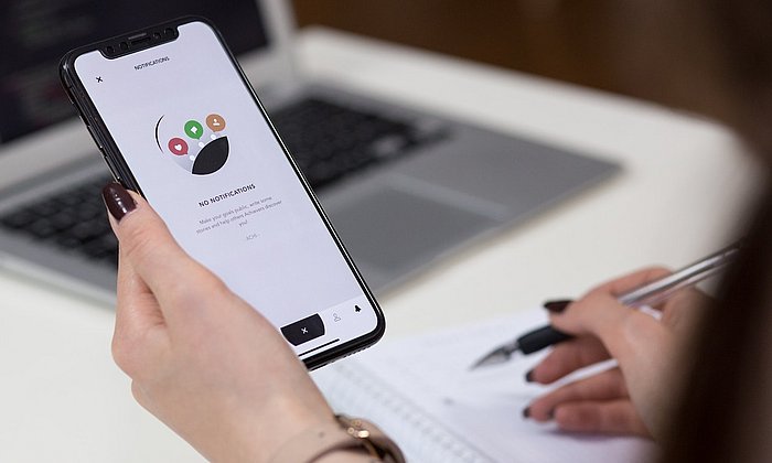 Smartphone with app