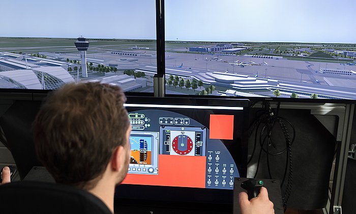 Flight simulator for aerial taxis