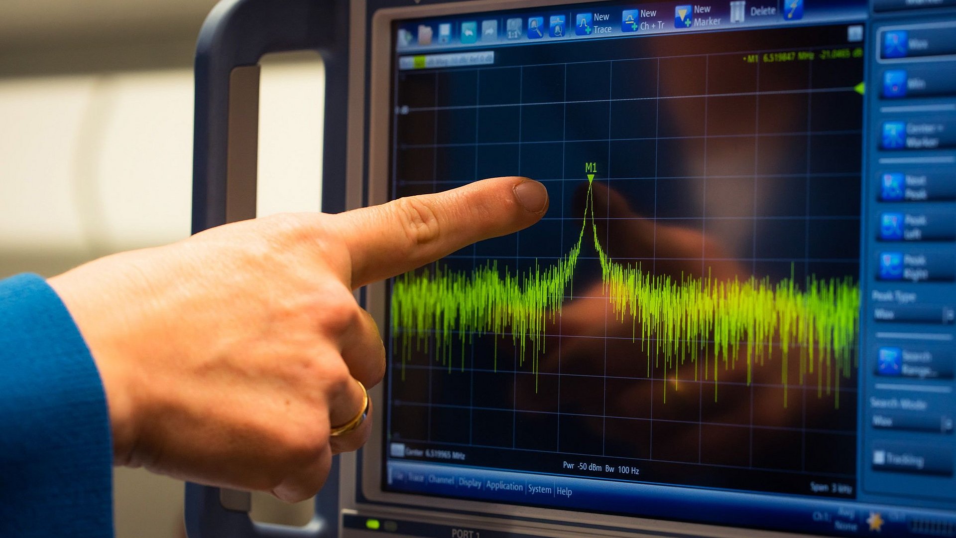 Messung eines hochfrequenten Signals