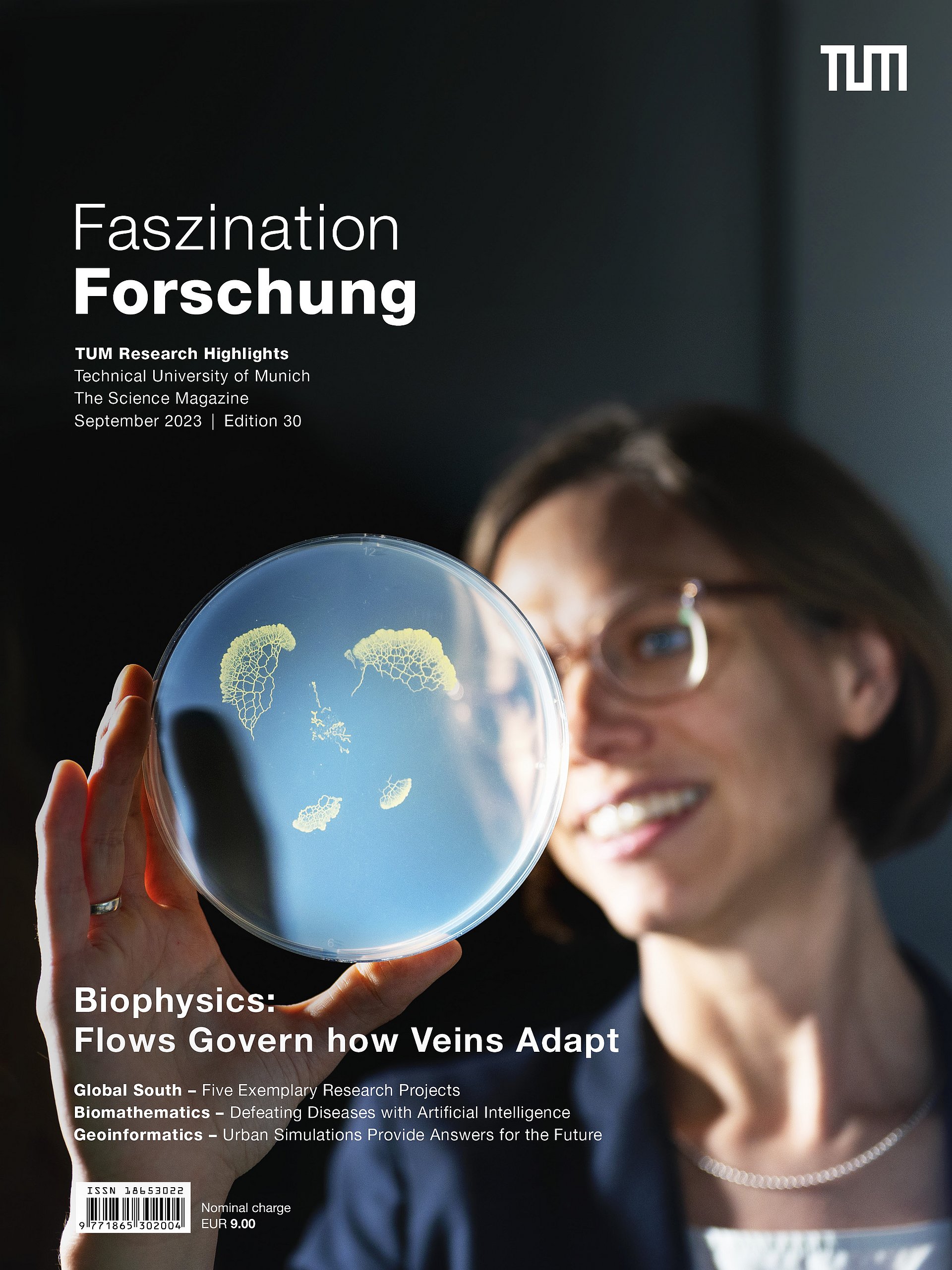 Cover page of “Faszination Forschung” magazine, edition 30