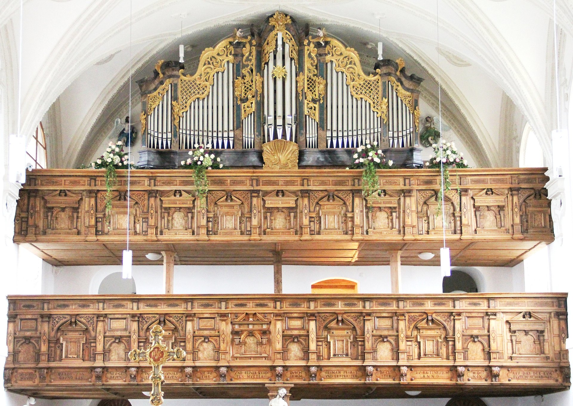 Die Orgel in der Wallfahrtskirche Mariä Himmelfahrt.