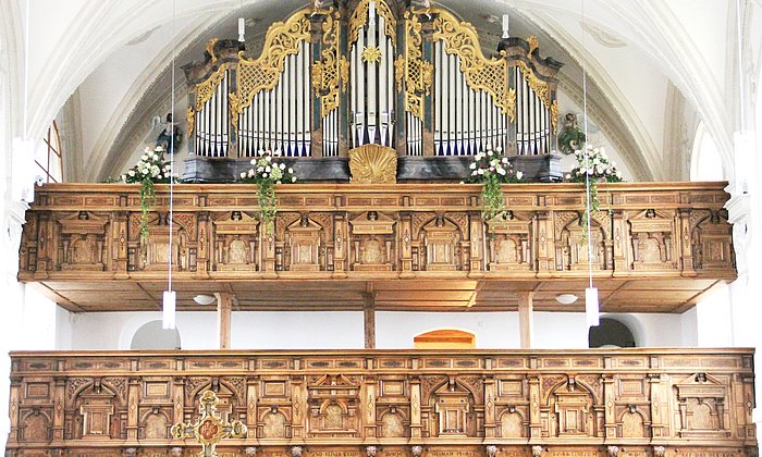 Die Orgel in der Wallfahrtskirche Mariä Himmelfahrt.