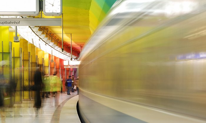 Metro station in Munich