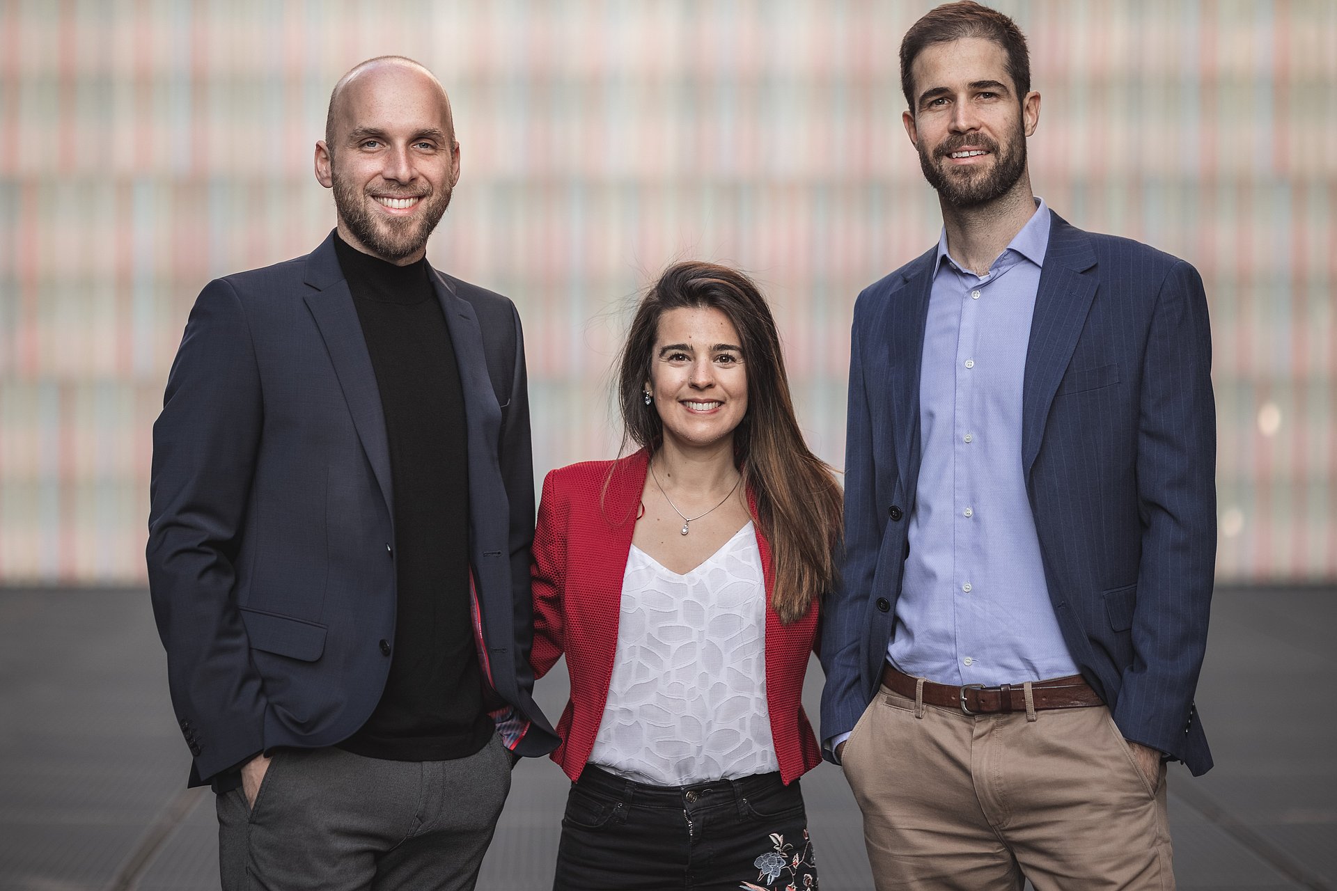 The founding team (from left): Christoph Bamann, Luisa Buinhas and Stefan Frey.