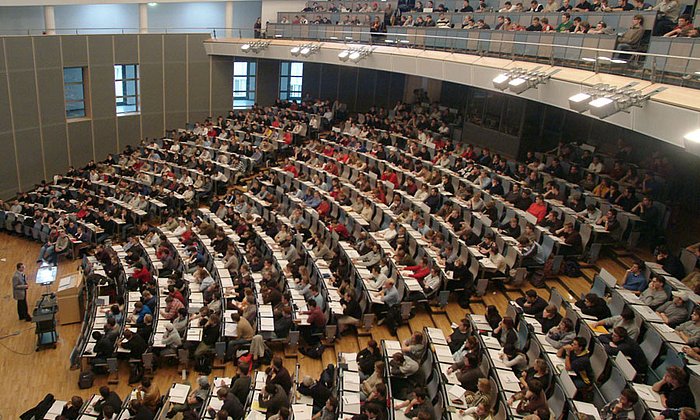 Vorlesung in einem Hörsaal der TUM