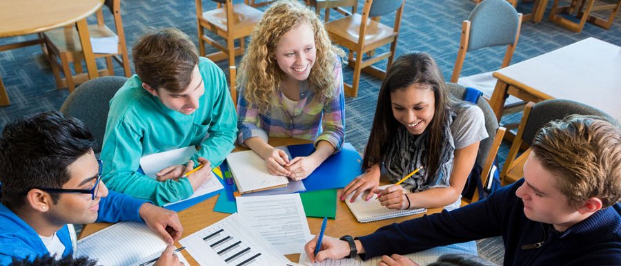 Groupwork in a classroom