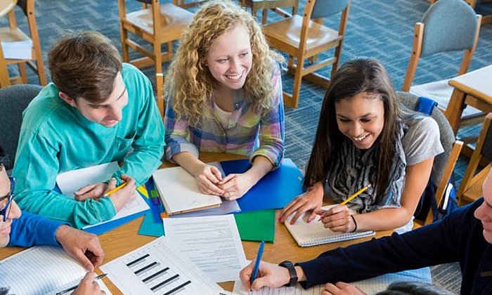 Groupwork in a classroom