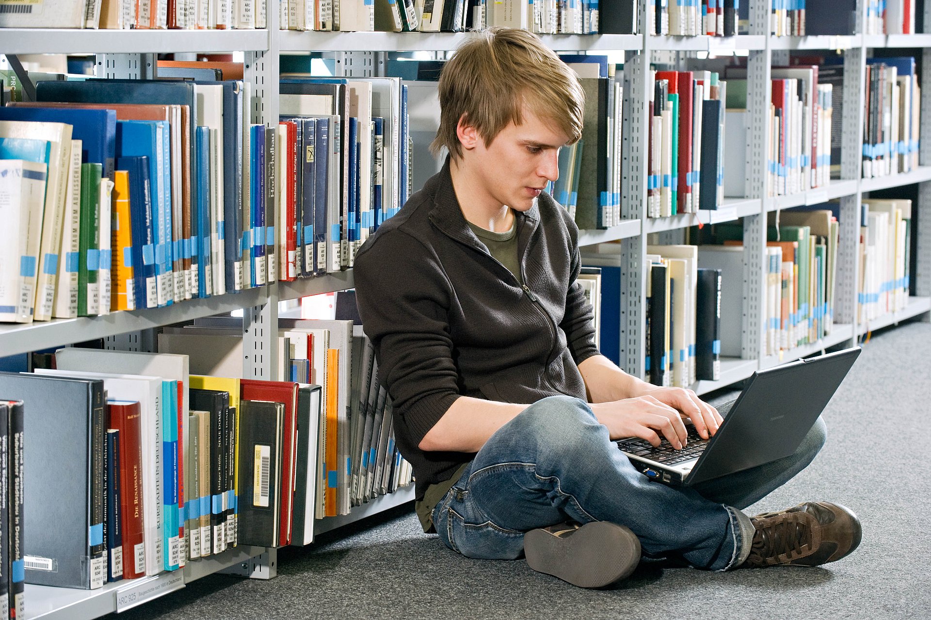 Student with Laptop