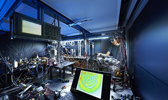  Laser table in the laboratory