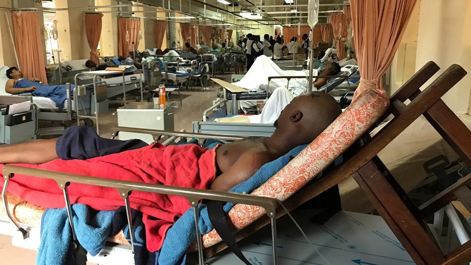 Patients at Chris Hani Baragwanath Hospital