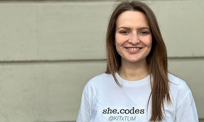 Clara Buchholz von der Hochschulgruppe she.codes