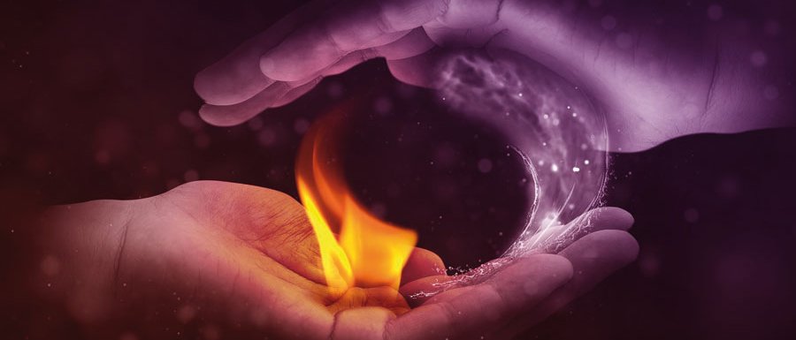 Die Gegensätze Feuer und Wasser: "Synthese" ist das Thema des neuen fatum-Magazins. (Foto: Jonny Lindner) Die Gegensätze Feuer und Wasser: "Synthese" ist das Thema des neuen fatum-Magazins. (Foto: Jonny Lindner)