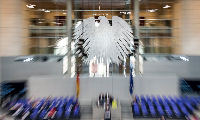 The Bundestag, the German federal parliament.