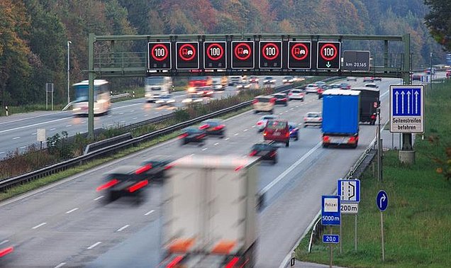 Autobahn mit Tempolimit