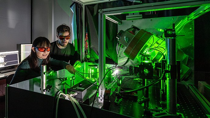 Labor im Bereich Quantentechnologie
