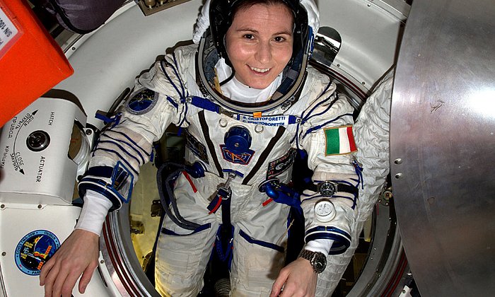 ESA-Astronaut Samantha Cristoforetti.
