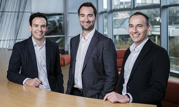 Dr. Benjamin Kick, Dr. Klaus Wagenbauer und Dr. Jonas Funke from Plectonic.