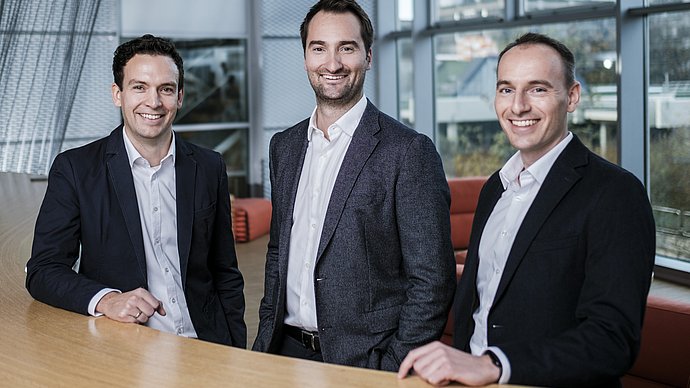 Dr. Benjamin Kick, Dr. Klaus Wagenbauer und Dr. Jonas Funke von Plectonic 