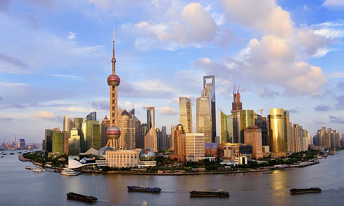 Skyline der Wirtschaftsmetropole Shanghai