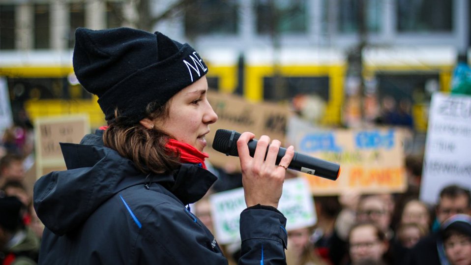 Ramona Wüst, Sprecherin von Fridays for Future München Ramona Wüst, Sprecherin von Fridays for Future München
