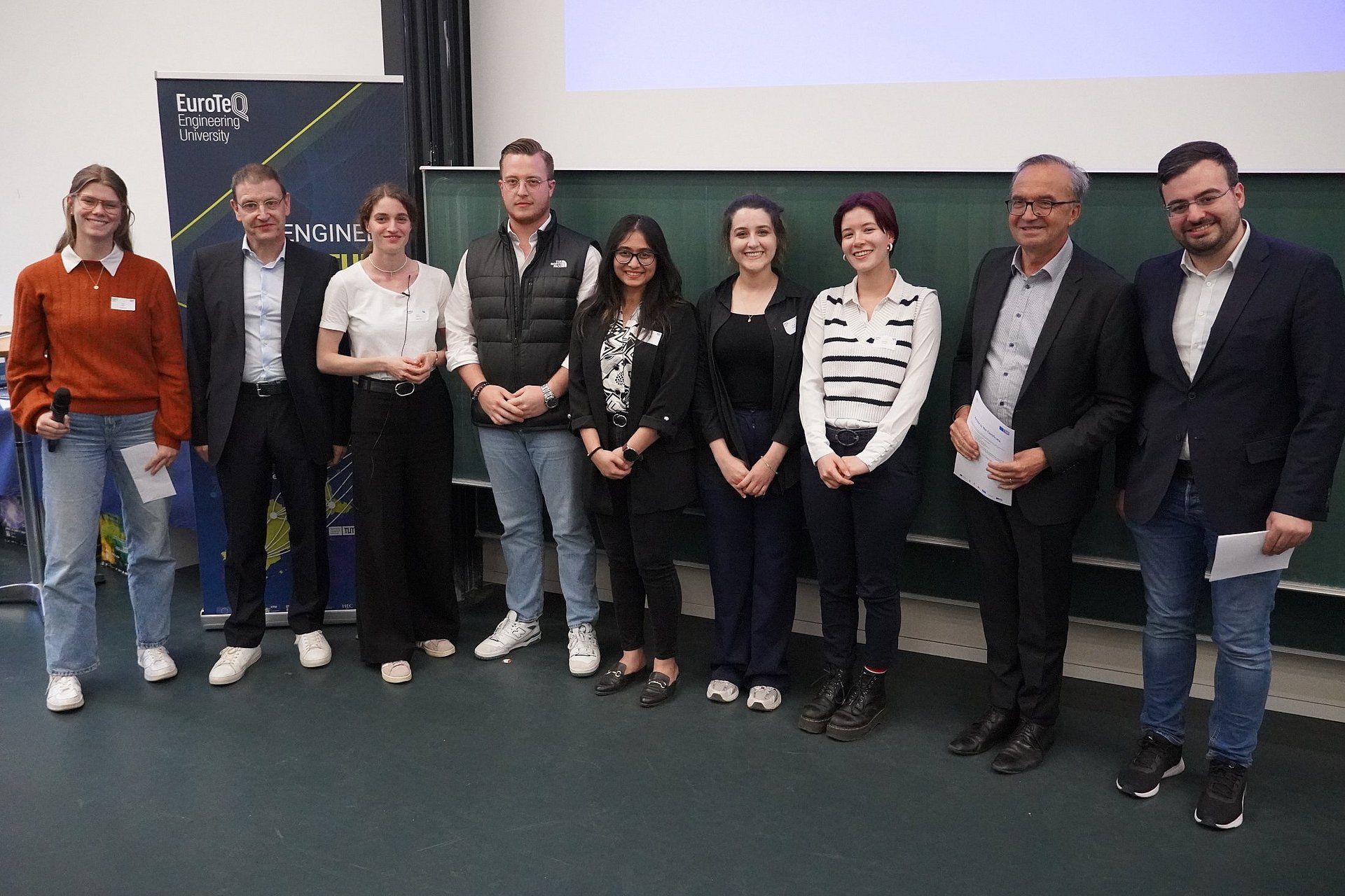 Group photo of team “SME Track” at the EuroTeQ Collider.