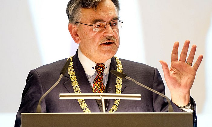 TUM-Präsident Wolfgang A. Herrmann am Rednerpult
