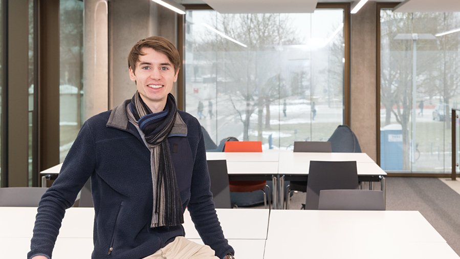 Curious about how the new StudiTUM house in Garching will be accepted: Paul Maroldt, who helped to design the building. (Photo: private)