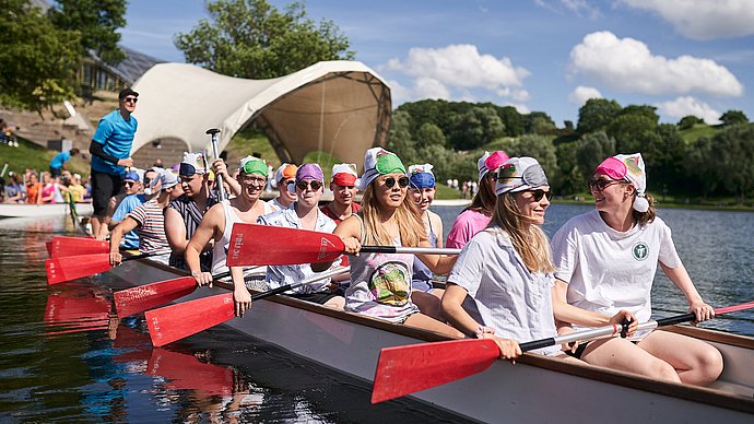 dragon boat on the Olympic Lake