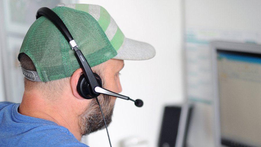 Man with headset Man with headset
