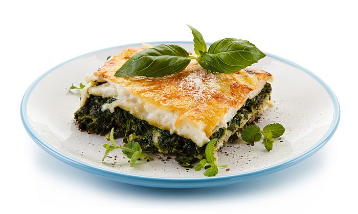 For the tests of the study, subjects consumed a high-carbohydrate meal such as such a vegetable lasagna. (Picture: iStockphoto/ gbh007)