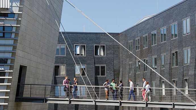 Bridge between two buildings of TUM