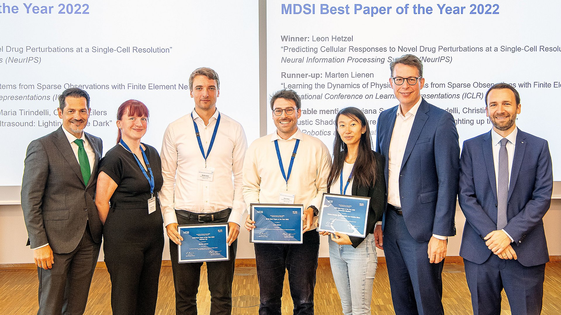 Presentation of the MDSI Best Paper Award