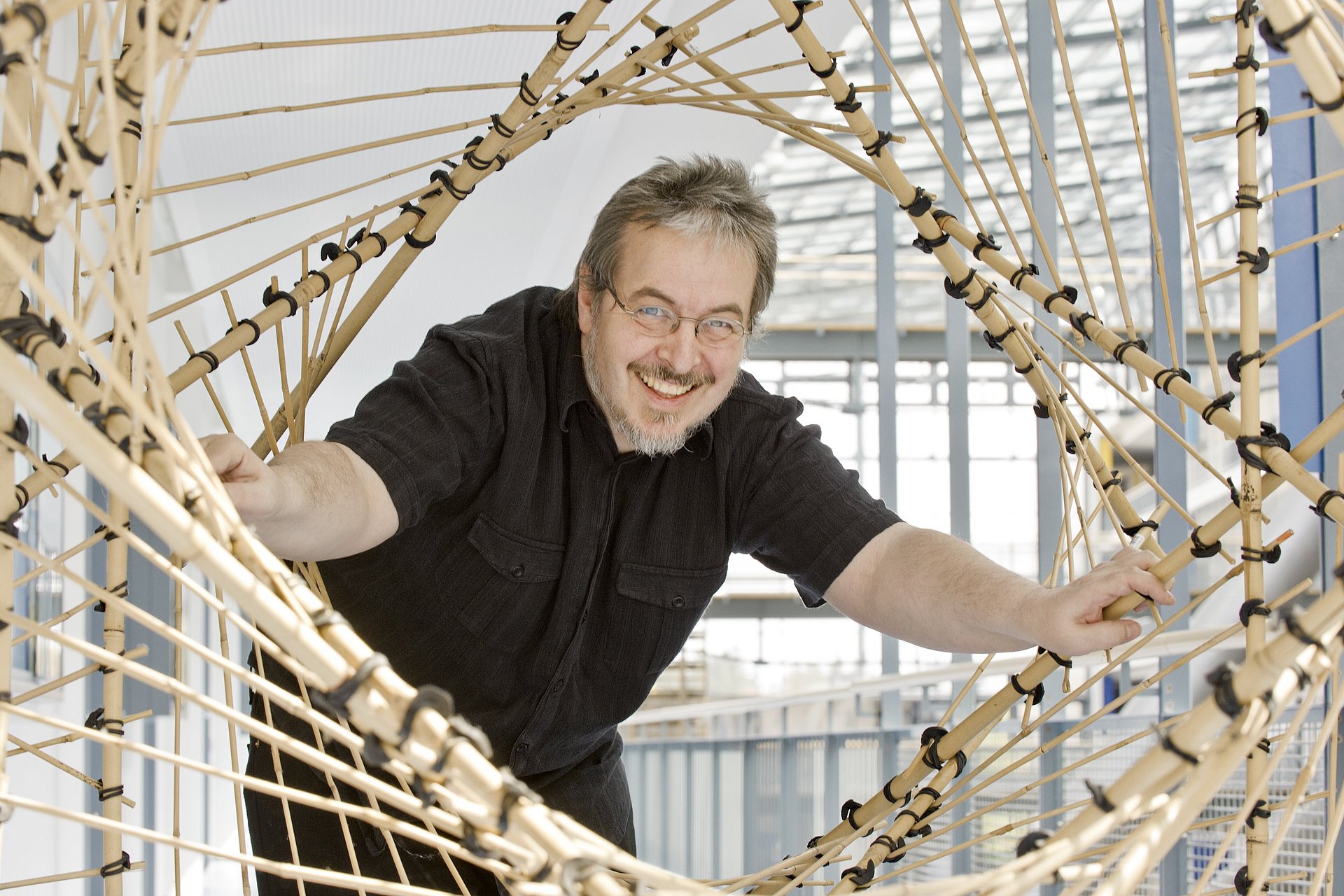 Jürgen Richter-Gebert, Ausstellungsmacher und Professor für Geometrie und Visualisierung.