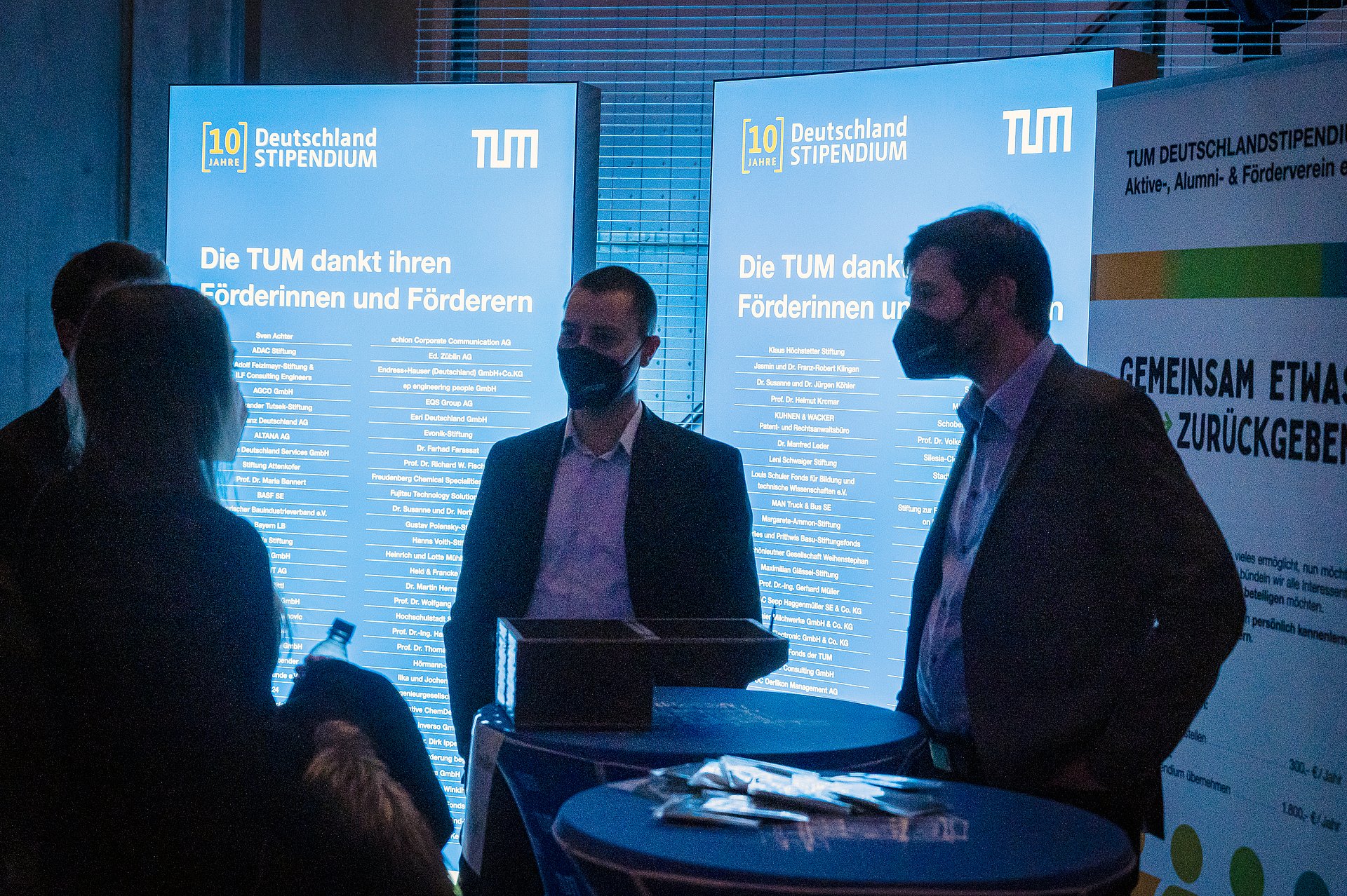 Infostand des TUM Deutschlandstipendium Aktive-, Alumni- & Förderverein e. V. 