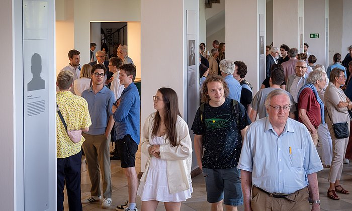 Visitors at the opening of the new commemorative site.