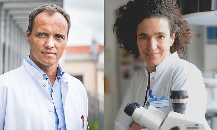 Prof. Markus Gerhard (left) and Prof. Clarissa Prazeres da Costa (right) 