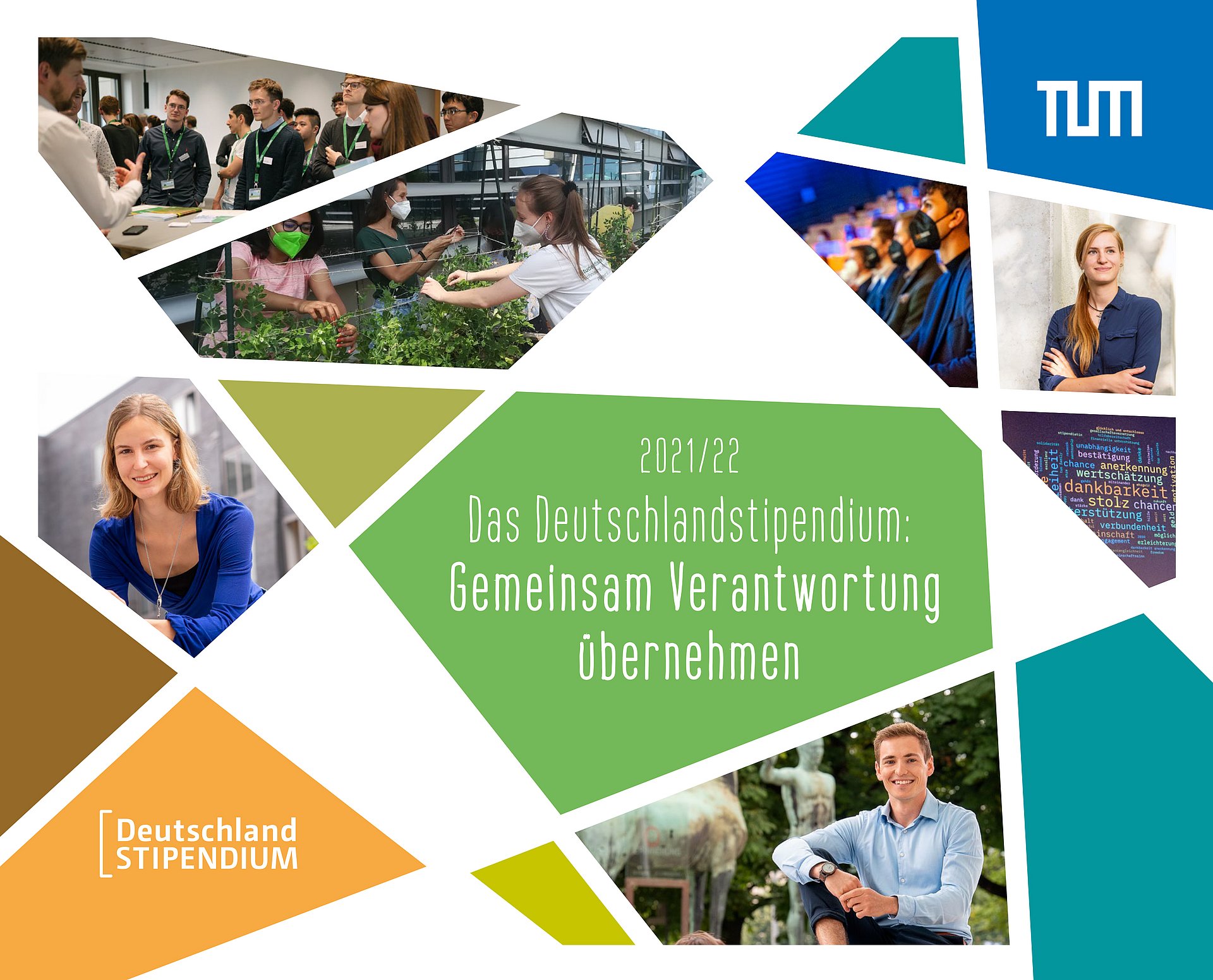 Titelseite der Broschüre des Deutschlandstipendiums im Förderjahr 2021 - 2022