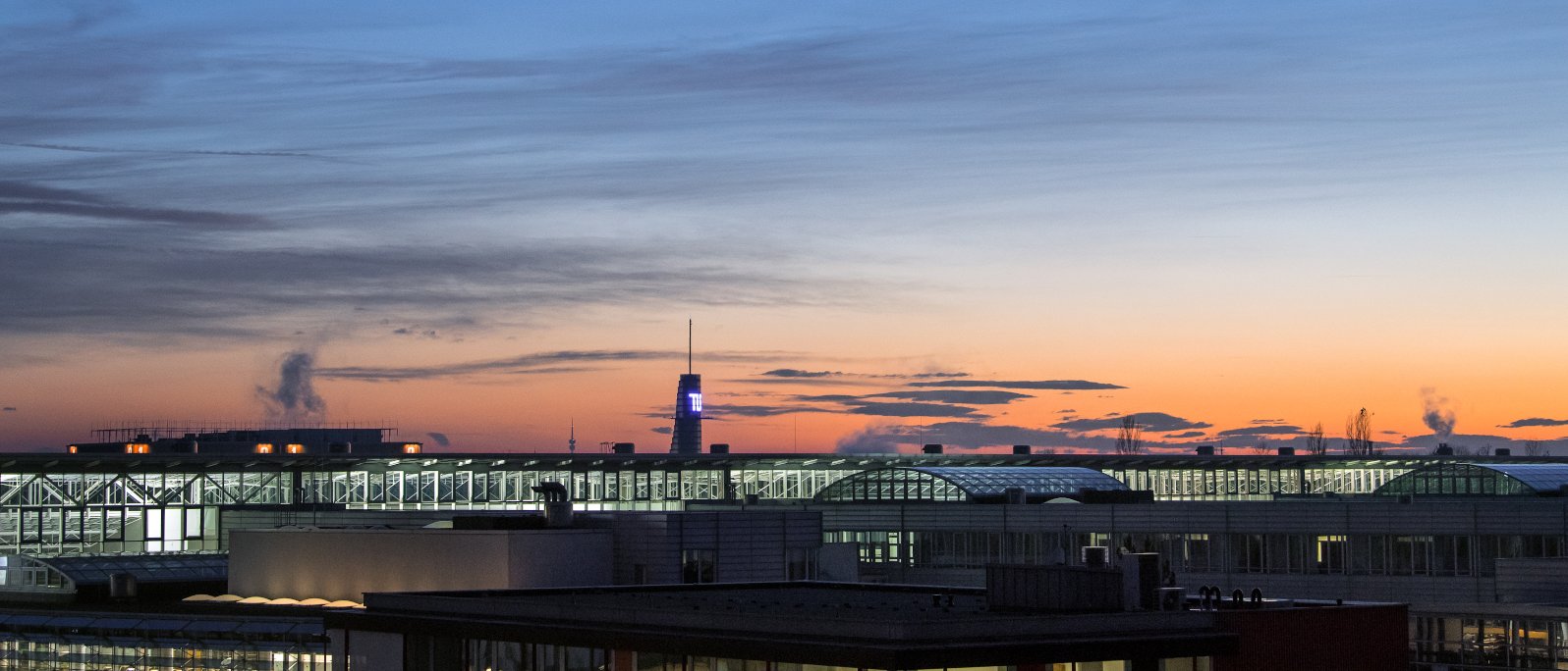 Sunset at the Garching campus 