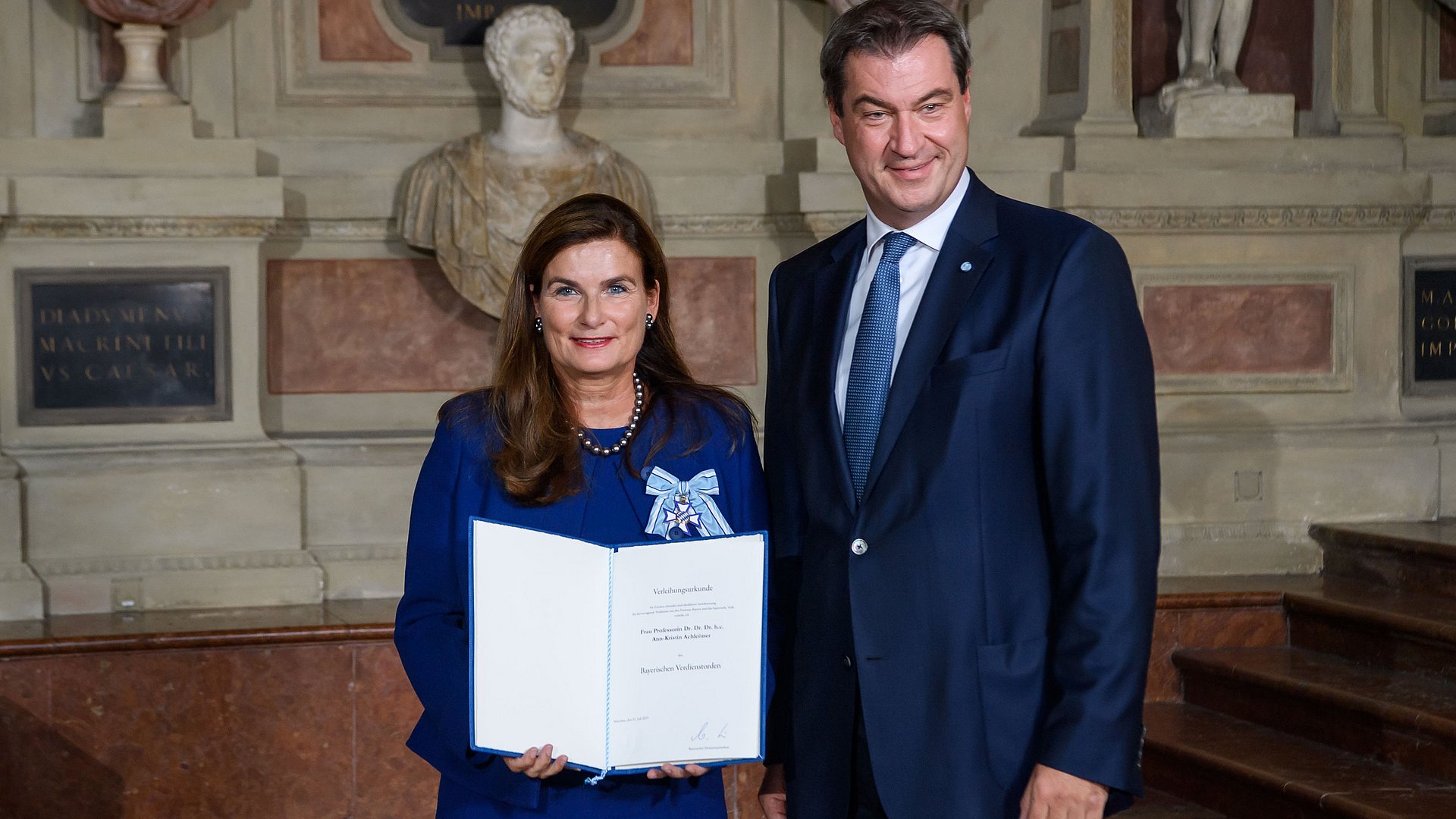 Prof. Achleitner und Ministerpräsident Söder.