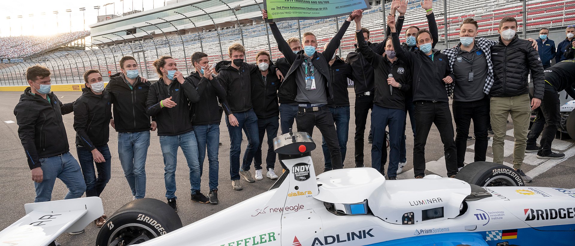The TUM Autonomous Motorsport Team is Vice-World Champion in Autonomous Racing. The TUM Autonomous Motorsport Team is Vice-World Champion in Autonomous Racing.