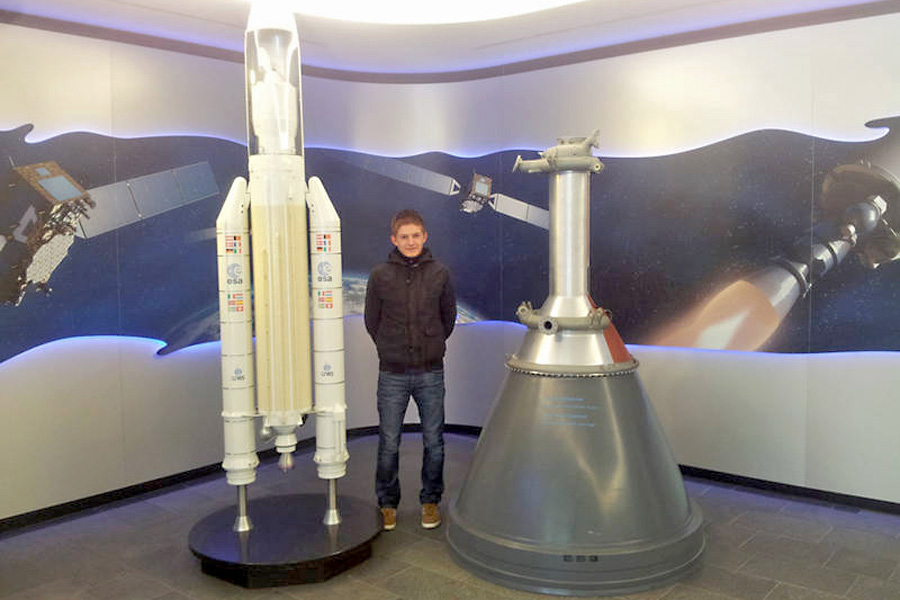 Daniel Rahn bei Airbus (Foto: privat)