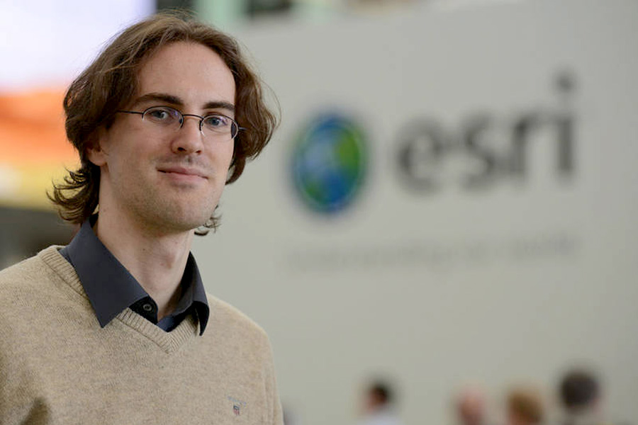 Stipendiat Nicolas Dechamps bei Esri