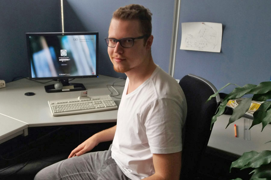 Praktikant Johannes Lindl bei Giesecke & Devrient
