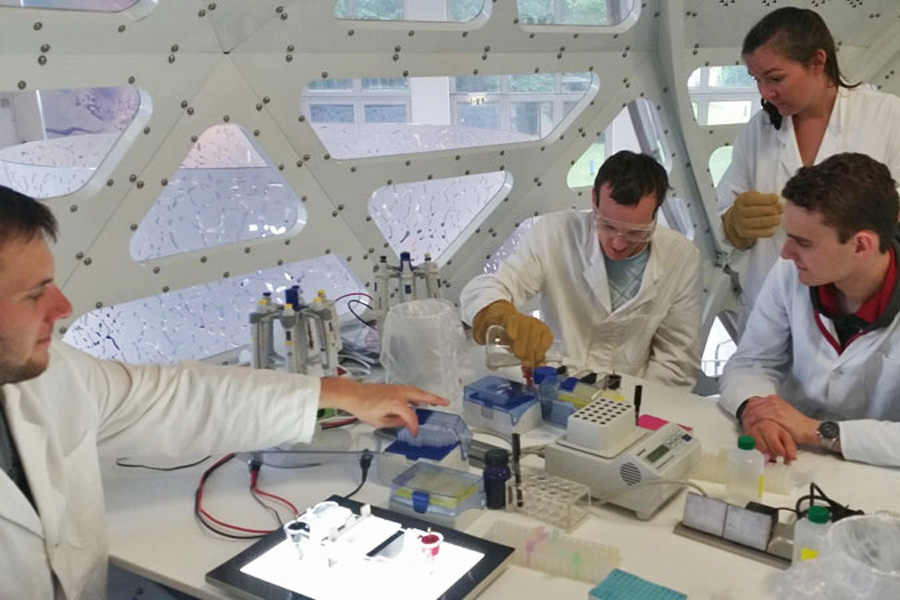 DNA Kurs im Labor des Deutschen Museums (Foto: Gradl)