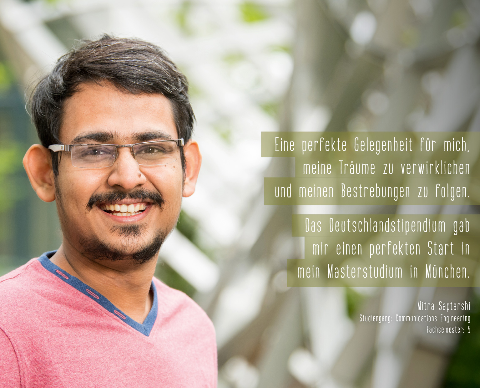 Mitra Saptarshi Portrait vom Stipendiaten Mitra Saptarshi
