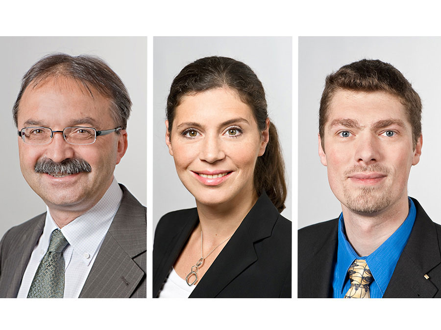 Prof. Gerhard Müller, Prof. Hana Milanov and Hans Pongratz (from left to right) (Photo: Astrid Eckert/Andreas Heddergott)