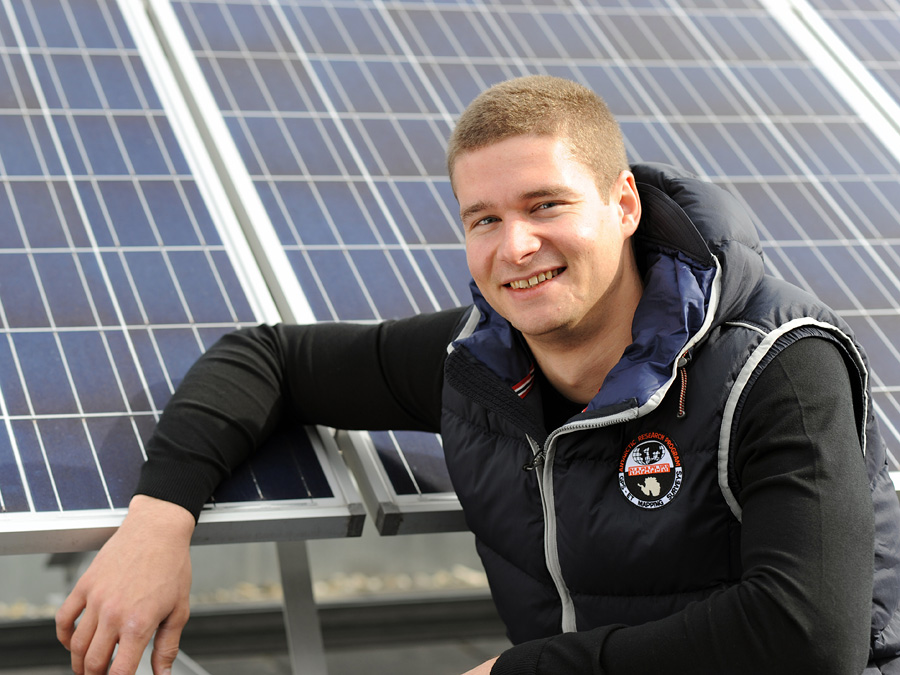 Wieder Vize-Weltmeister im Zweierbob: Johannes Lochner (25) studiert an der TU München Elektrotechnik. (Foto: Maren Willkomm)