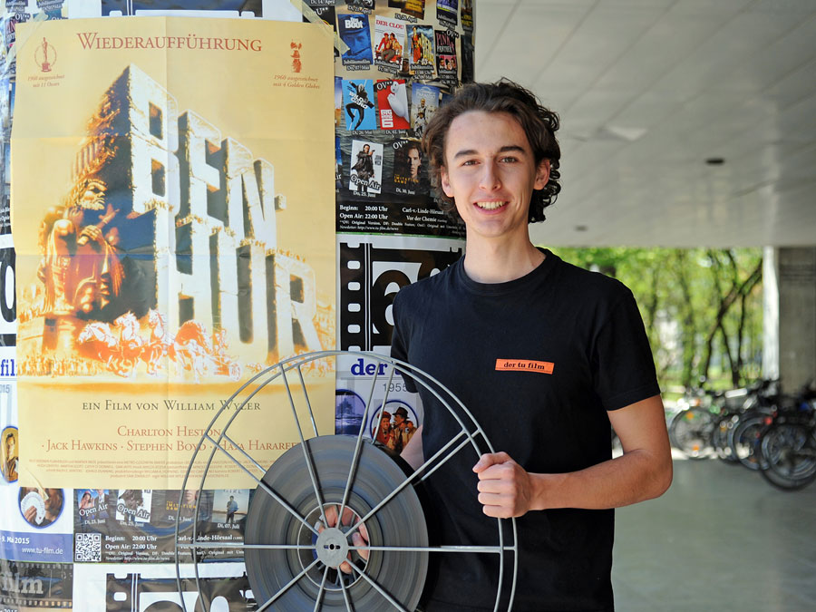 The movie enthusiast: Benedikt Plank is looking forward to the anniversary week on occasion of tu film's 60th birthday. (Photo: Maren Willkomm)
