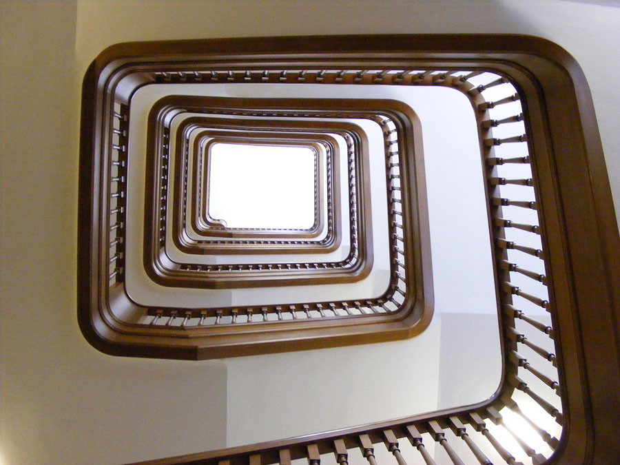 Staircase of the HfP München Staircase of the HfP München